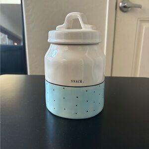 Rae Dunn snack canister jar
